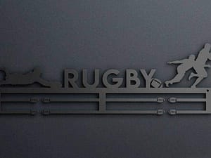 Egyedi falikép és sport éremtartó fali dekoráció ötletek Rugby éremtartó