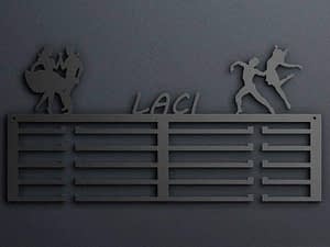 Egyedi falikép és sport éremtartó fali dekoráció ötletek Táncos éremtartó sok éremnek