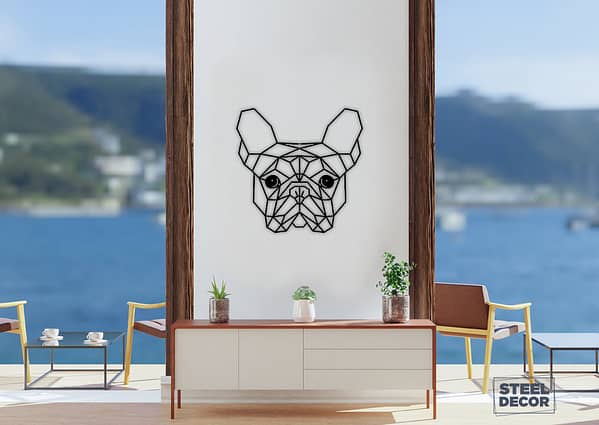 Francia bulldog fali dekoráció 1